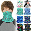 Picture of 8 Pieces Kids Neck Gaiter Kids Bandanas Face Cover Multifunctional Kids Face Bandana Shield Scarf for Boys and Girls Sport Outdoor