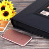 Picture of RECUTMS Photo Album 4x6 600 Pockets Black Pages 5 Per Page Leather Cover Slots ,Extra Large Capacity Family Wedding Picture Albums Holds 600 Horizontal and Vertical Photos (Blue)