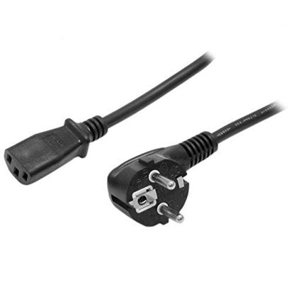 Picture of StarTech.com 6 ft 2 Prong European Power Cord for PC Computers - Schuko CEE7 Euro Plug to IEC320 C13 Power Cable (PXT101EUR)