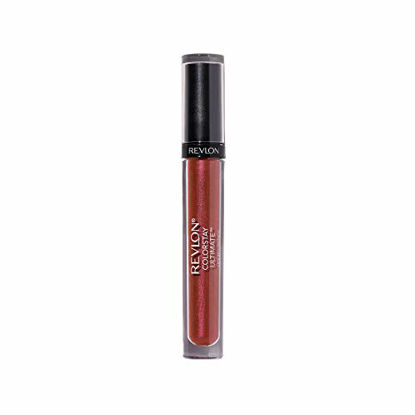 Picture of Revlon ColorStay Ultimate Liquid Lipstick, Satin-Finish Longwear Full Coverage Lip Color, Royal Raisin (095), 0.07 oz