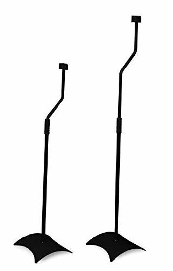 Picture of AVF EAK80B-A Speaker Floor Stands, Metal Base, Adjustable Height (Set of 2), Black