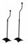 Picture of AVF EAK80B-A Speaker Floor Stands, Metal Base, Adjustable Height (Set of 2), Black