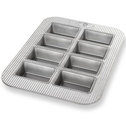 Picture of USA Pan Bakeware Aluminized Steel Mini Loaf Pan, 8-Well
