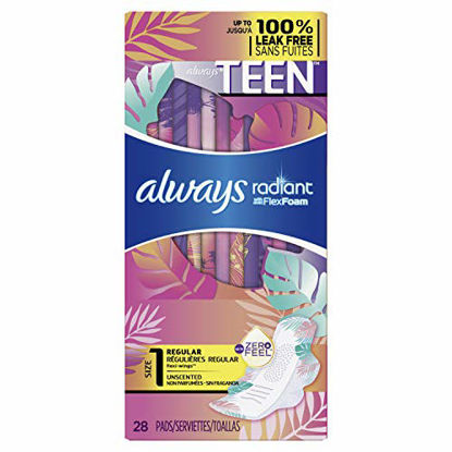 Picture of Always Totally Teen Radiant Infinity Pads 28 Count