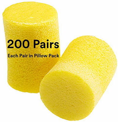Picture of 3M - 310-1001 OCS1137 Ear Plugs, E-A-R Classic Foam, Uncorded, Disposable, NRR 29, 1 Pair/Pillow Pack, 200 Pair/Box Polybagged