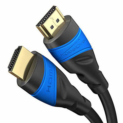 Picture of KabelDirekt - 6ft - 4K HDMI cable (4K@120Hz & 4K@60Hz for a stunning Ultra HD experience - High Speed with Ethernet, full metal connectors, Blu-ray/PS4/PS5/Xbox Series X/Switch, black)