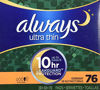Picture of Always Ultra Thin Overnight Pads With Wings, Unscented, 76 Count