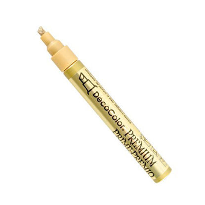 Picture of Uchida of America 350-CGLD DecoColor Premium 3 Way Chisel Point Pen, Gold