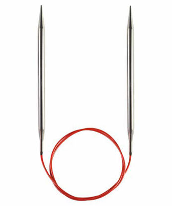 Picture of ChiaoGoo Red Lace Circular 32 inch (81cm) Stainless Steel Knitting Needle Size US 8 (5mm) 7032-8