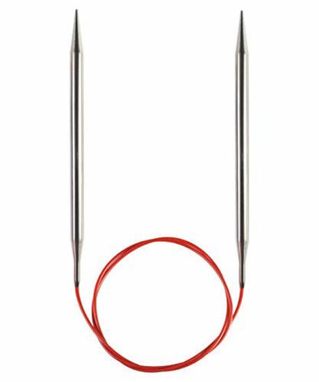 Picture of ChiaoGoo Red Lace Circular 32 inch (81cm) Stainless Steel Knitting Needle Size US 8 (5mm) 7032-8