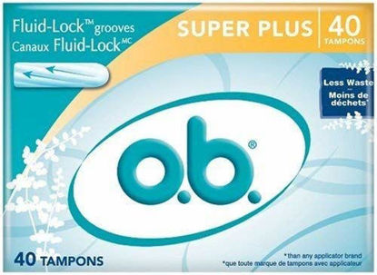 Picture of o.b. Super Plus Absorbency Tampons 40-Count Box