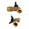 Picture of Midline Valve 68563 Sillcock Hose Bibb with Quarter Turn Handle, MIP/FIP Inlet x 3/4 in. MHT Outlet, Cast Brass, 3/4 3/4