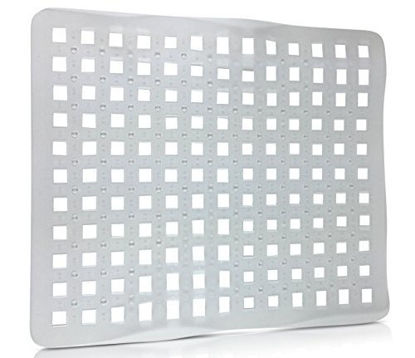 Picture of SET OF 2 - Clear Sink Mat Basin Protector, Perforated Design