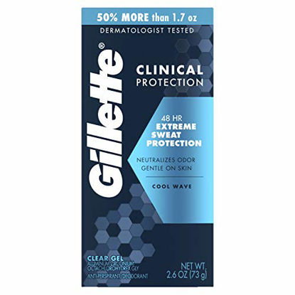 Picture of Gillette Clinical Clear Gel Cool Wave Antiperspirant and Deodorant, 2.6 oz