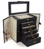 Picture of Kendal Huge Leather Jewelry Box / Case / Storage LJC-SHD5BK (black)