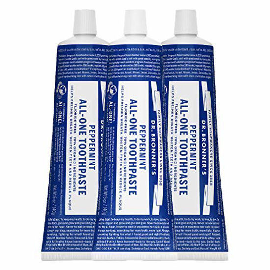 GetUSCart Dr. Bronner?s AllOne Toothpaste (Peppermint, 5 ounce, 3