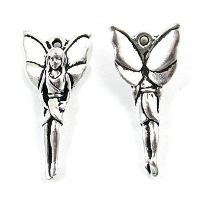 Picture of TierraCast Pewter Charms - SILVER WOODLAND FAIRY (2)