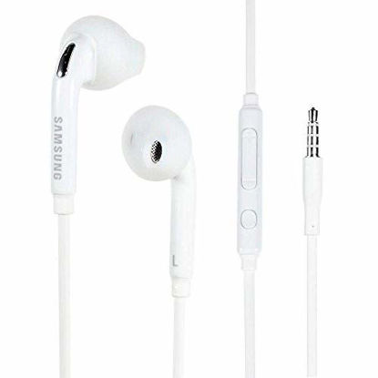 Picture of Samsung Eo-Eg920Bw 3.5 Mm Jack in Ear Handsfree Stereo Headphones with Remote and Microphone - White