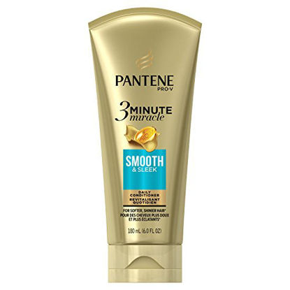 Picture of Pantene Smooth & Sleek 3 Minute Miracle Daily Conditioner, 6.0 fl oz (Packaging May Vary)