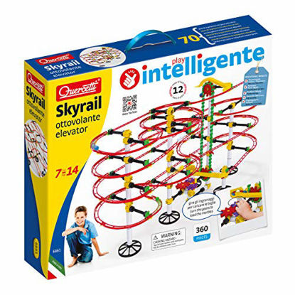 Picture of Quercetti Skyrail Ottovolante Elevator Playset, 360 Pieces marbles