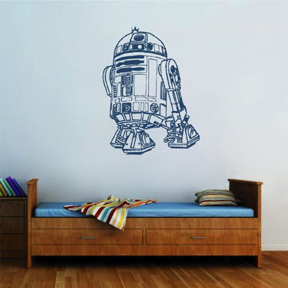 Picture of STICKERSFORLIFE Ik2275 Wall Decal Sticker R2-d2 Droid Robot Star Wars Children's Bedroom