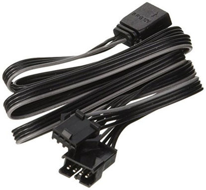 Picture of Phanteks RGB LED 4 Pin Adapter, Specified for Cases with Multi Colors RGB Control (PH-CB_RGB4P) Black