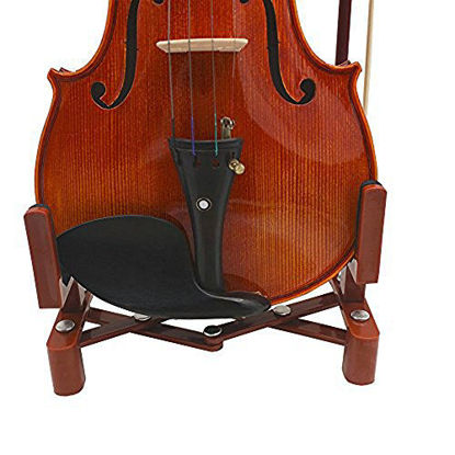 Picture of Musical Instrument Stand with Bow Holder for Violin Stand,Portable, Adjustable and Foldable