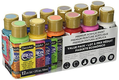 Picture of DecoArt Americana Acrylic Paint Value Pack 12pc