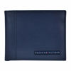 Picture of Tommy Hilfiger Men's Leather Wallet - Slim Bifold with 6 Credit Card Pockets and Removable ID Window, Navy Cambridge, One Size