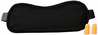 Picture of Samsonite Microbead Eye Mask with Ear Plugs, Black, One Size