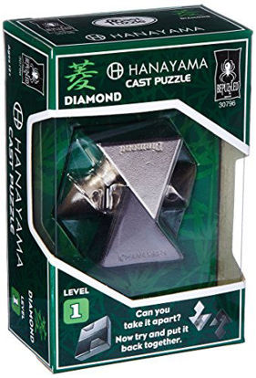 Picture of Bepuzzled Hanayama Level 1 Diamond Metal-Cast Brain Teaser Puzzle
