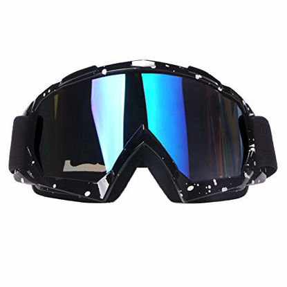 Picture of Motorcycle Goggles Dirt Bike Goggles 4-FQ Motocross Goggles Windproof Dustproof Scratch Resistant Ski Goggles Protective Safety Glasses PU Resin