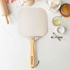 Picture of Chef Pomodoro Aluminum Metal Pizza Peel with Foldable Wood Handle for Easy Storage 12-Inch x 14-Inch, Gourmet Luxury Pizza Paddle for Baking Homemade Pizza Bread