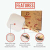 Picture of Chef Pomodoro Aluminum Metal Pizza Peel with Foldable Wood Handle for Easy Storage 12-Inch x 14-Inch, Gourmet Luxury Pizza Paddle for Baking Homemade Pizza Bread