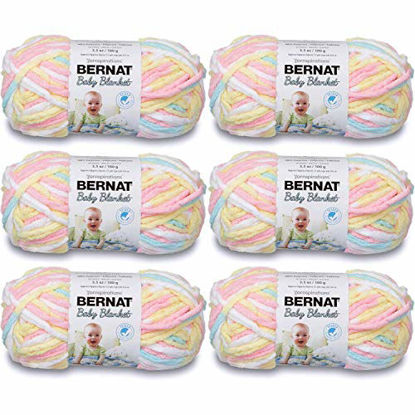 Picture of BERNAT Baby Blanket Yarn, 3.5oz, 6-PACK (Pitter Patter)