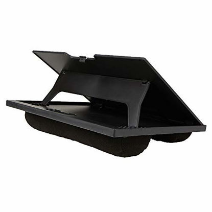 Picture of Mind Reader LTADJUST-BLK Adjustable Portable 8 Position Lap Top Desk with Built in Cushions, Black