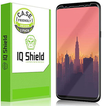 Picture of IQShield Screen Protector Compatible with Samsung Galaxy S8 Plus (2-Pack)(Case Friendly)(Not Glass) Anti-Bubble Clear Film