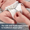 Picture of [Toddler Size 3-Pack] Snappi Cloth Diaper Fasteners - Replaces Diaper Pins - Use with Cloth Prefolds and Cloth Flats