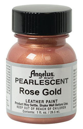 Picture of Angelus Pearlescent Leather Paint, Rose Gold, 1 oz.