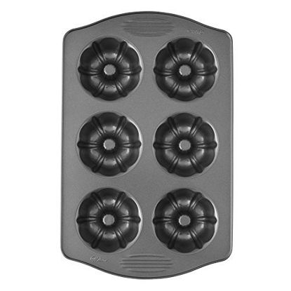 Picture of Wilton Excelle Elite Mini Fluted Tube Cake Pan, 6-Cavity
