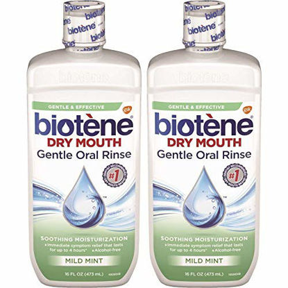 Picture of Biotene Moisturizing Oral Rinse,Mild Mint, 16 Ounce (Pack of 2)