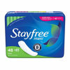 Picture of Stayfree Maxi Super Long Pads For Women, Wingless, Reliable Protection and Absorbency of Feminine Periods, 48 Count (Pack of 1)