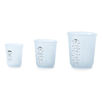Picture of OXO Good Grips 3 Piece Squeeze & Pour Silicone Measuring Cup Set