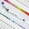 Picture of Shuttle Art 51 Colors Dual Tip Alcohol Based Art Markers, 50 Colors plus 1 Blender Permanent Marker Pens Highlighters with Case Perfect for Illustration Adult Coloring Sketching and Card Making
