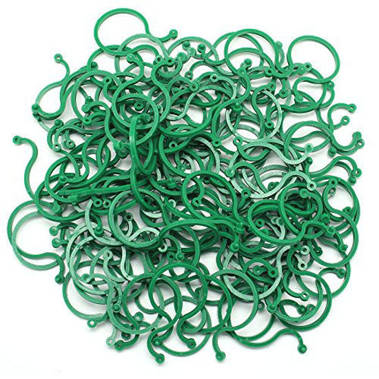 Picture of Hysagtek 100 Pcs Garden Plant Support Clips Vegetables Tomato Vine Flower Clips Plant Locks for Securing Plants