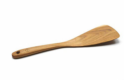 Picture of FAAY 11.5 Inch Teak Wood Spatula/Turner for RIGHT Hand | Versatile Spatula, Durable, Healthy and High Moist Resistance for Non Stick Cookware