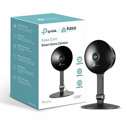 Picture of Kasa Indoor Camera by TP-Link, 1080p HD Smart Home Security Camera with Night Vision, 2-Way Audio, Motion Detection for Pet Baby Monitor, Works with Alexa & Google Home (KC120)
