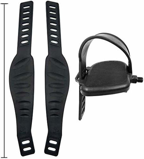 Picture of A Pair Exercise Bike Pedal Straps-High Quality and Widened Straps for Spinning Exercise Bike Bicycle Cycle Home or Gym
