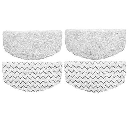 Picture of ITidyHome 4 Pack Replacement Pads for Bissell Powerfresh Hard Floor Steam Cleaner 1940 1440 1806 Series Steam Mop Compare to Part # 5938 & 203-2633 (4 Pack)
