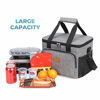 Picture of Lifewit Large Lunch Bag Insulated Lunch Box Soft Cooler Cooling Tote for Adult Men Women, 24-Can (15L), Grey